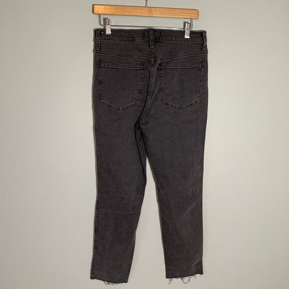 Madewell Stovepipe Banberry raw hem skinny stretch denim jeans pants - Picture 5 of 12